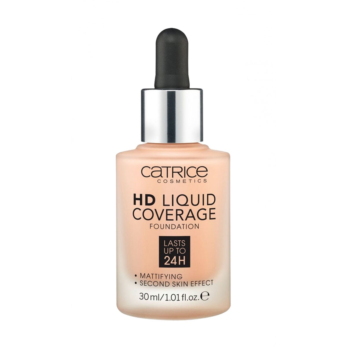 Матувальна тональна основа для обличчя Catrice HD Liquid Coverage Foundation, 020 Rose Beige, 30 мл
